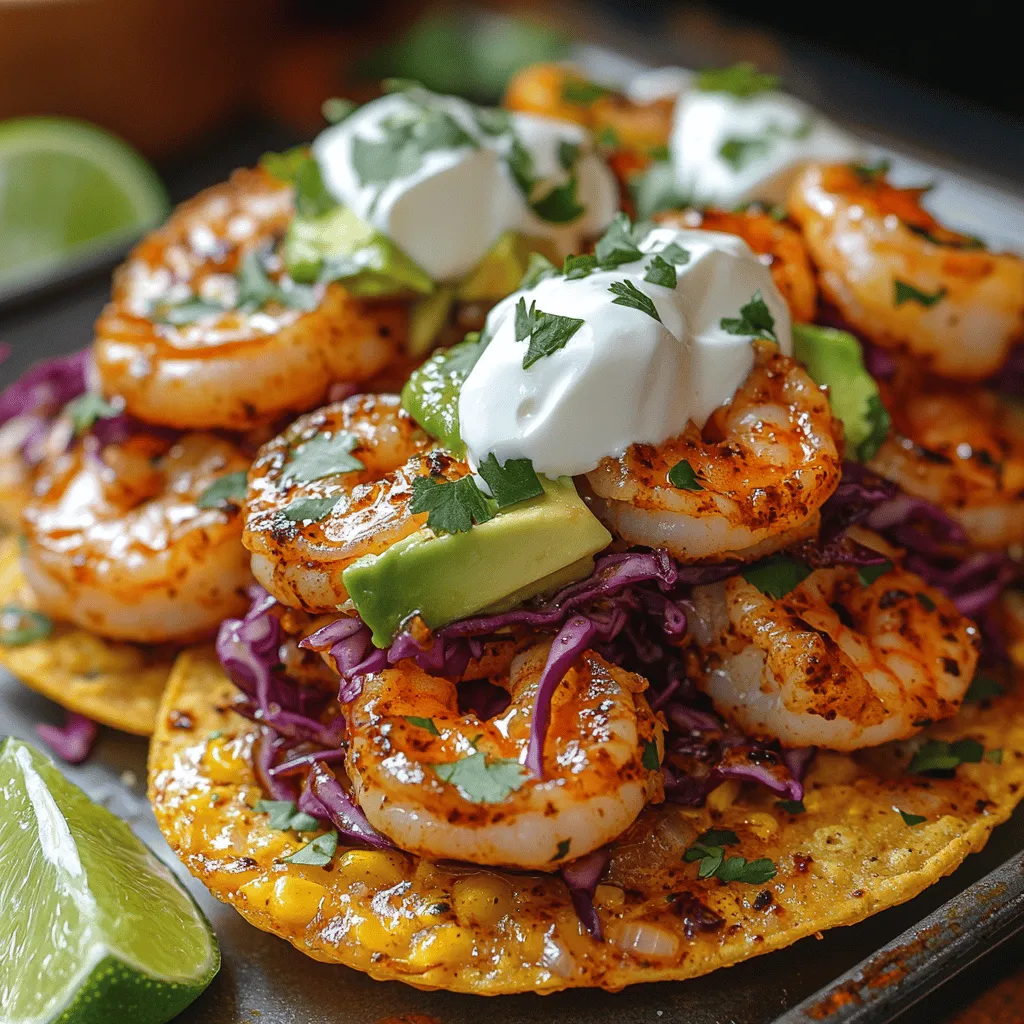 Welcome to the world of Garlic Chili Butter Shrimp Tostadas, a dish that promises a vibrant explosion of flavors and a feast for the eyes. This delightful recipe is a celebration of the rich culinary traditions of Mexico, reimagined with a twist that highlights the succulent taste of shrimp infused with aromatic garlic and a kick of chili. It’s not just a meal; it’s an experience that brings the essence of coastal dining right to your table.