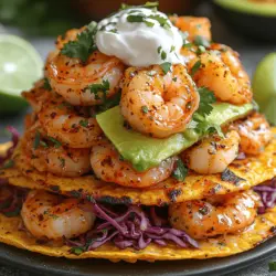 Welcome to the world of Garlic Chili Butter Shrimp Tostadas, a dish that promises a vibrant explosion of flavors and a feast for the eyes. This delightful recipe is a celebration of the rich culinary traditions of Mexico, reimagined with a twist that highlights the succulent taste of shrimp infused with aromatic garlic and a kick of chili. It’s not just a meal; it’s an experience that brings the essence of coastal dining right to your table.