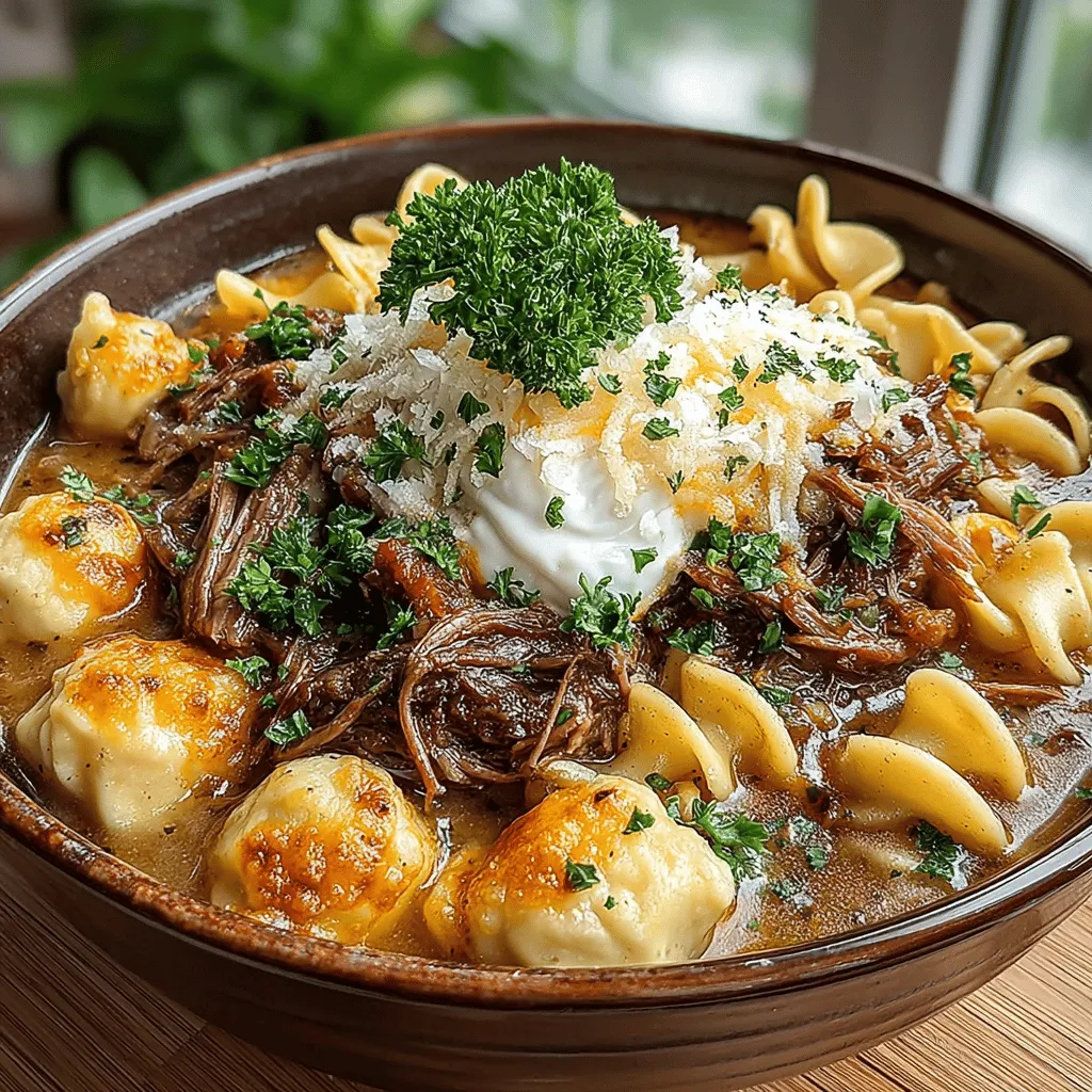 When it comes to comfort food, few dishes can compete with the rich, savory appeal of French onion beef and noodles. This dish combines tender beef, perfectly cooked noodles, and a deep, flavorful sauce that evokes the warmth of a cozy kitchen on a chilly evening. The slow cooker method not only simplifies the cooking process but also allows for the flavors to meld beautifully, resulting in a meal that feels both luxurious and homey.