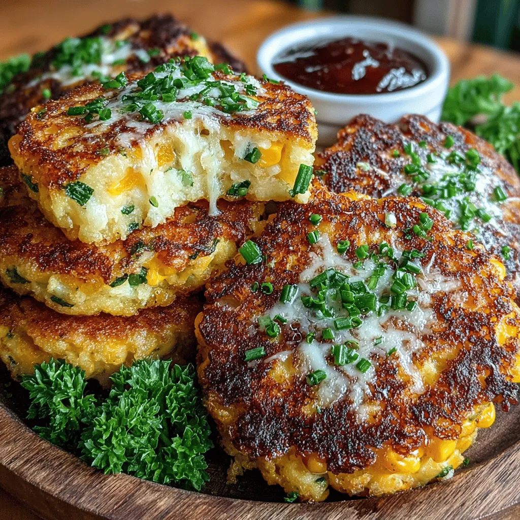 Cheesy Roasted Corn and Grits Cakes are a delightful fusion of flavors that celebrate the heartiness of grits and the sweetness of corn. This dish offers a comforting texture and a rich, cheesy taste that is sure to please both family and friends. Originating from Southern cuisine, these cakes are a perfect representation of how simple ingredients can come together to create something extraordinary. The combination of creamy grits and fresh corn kernels results in cakes that are versatile enough to serve as an appetizer or a side dish, making them an excellent addition to any meal.