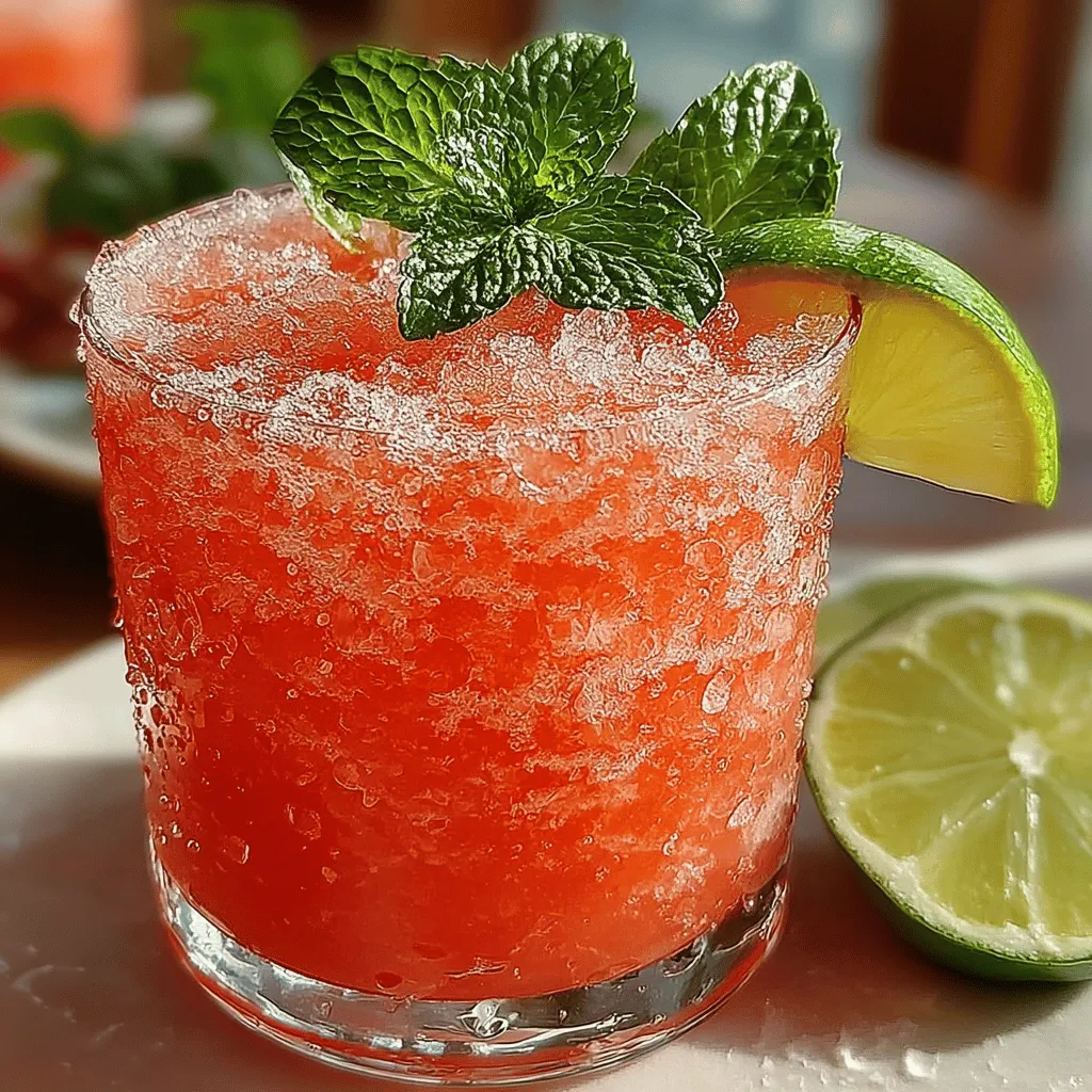 Preparing the Refreshing Watermelon Mint Slush is a straightforward and enjoyable process, perfect for both novice and experienced cooks. The key to achieving that slushy consistency lies in the freezing process and the blending steps. Here’s how to make it:
