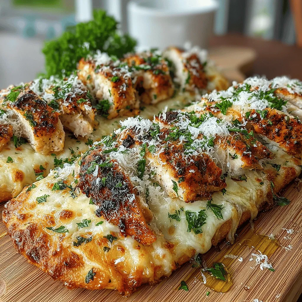 Grilled Chicken Alfredo Flatbread is a delightful and versatile dish that elevates traditional comfort food into an easy-to-make meal with a gourmet touch. Combining the rich, creamy texture of Alfredo sauce with the smoky flavor of grilled chicken, all on a crispy flatbread base, this recipe is perfect for a quick weeknight dinner or as an impressive appetizer for gatherings. It seamlessly merges the comforting essence of Italian cuisine with the convenience of flatbreads, making it a go-to option for many home cooks. With its simple ingredients and straightforward preparation steps, this dish not only satisfies your taste buds but also invites creativity in the kitchen. In this article, we will delve into how to create this delicious meal that transforms everyday ingredients into an extraordinary experience.
