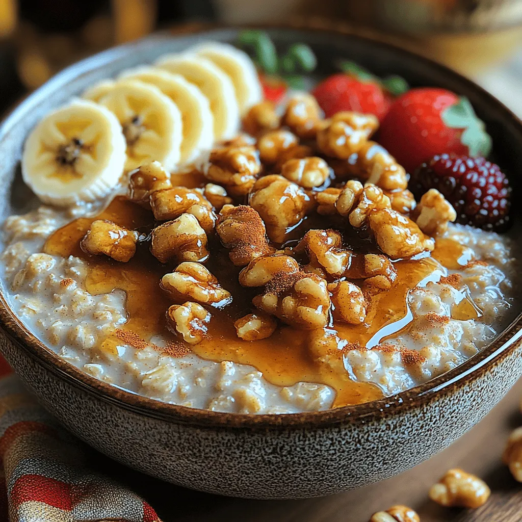 Toasting walnuts is a crucial step in preparing your creamy maple walnut oatmeal; it significantly enhances the flavor profile of the dish. When walnuts are toasted, their natural oils are released, resulting in a richer, deeper taste that complements the sweetness of the maple syrup beautifully. This simple technique transforms the walnuts from a mere topping into a star ingredient that adds depth and complexity to your oatmeal.