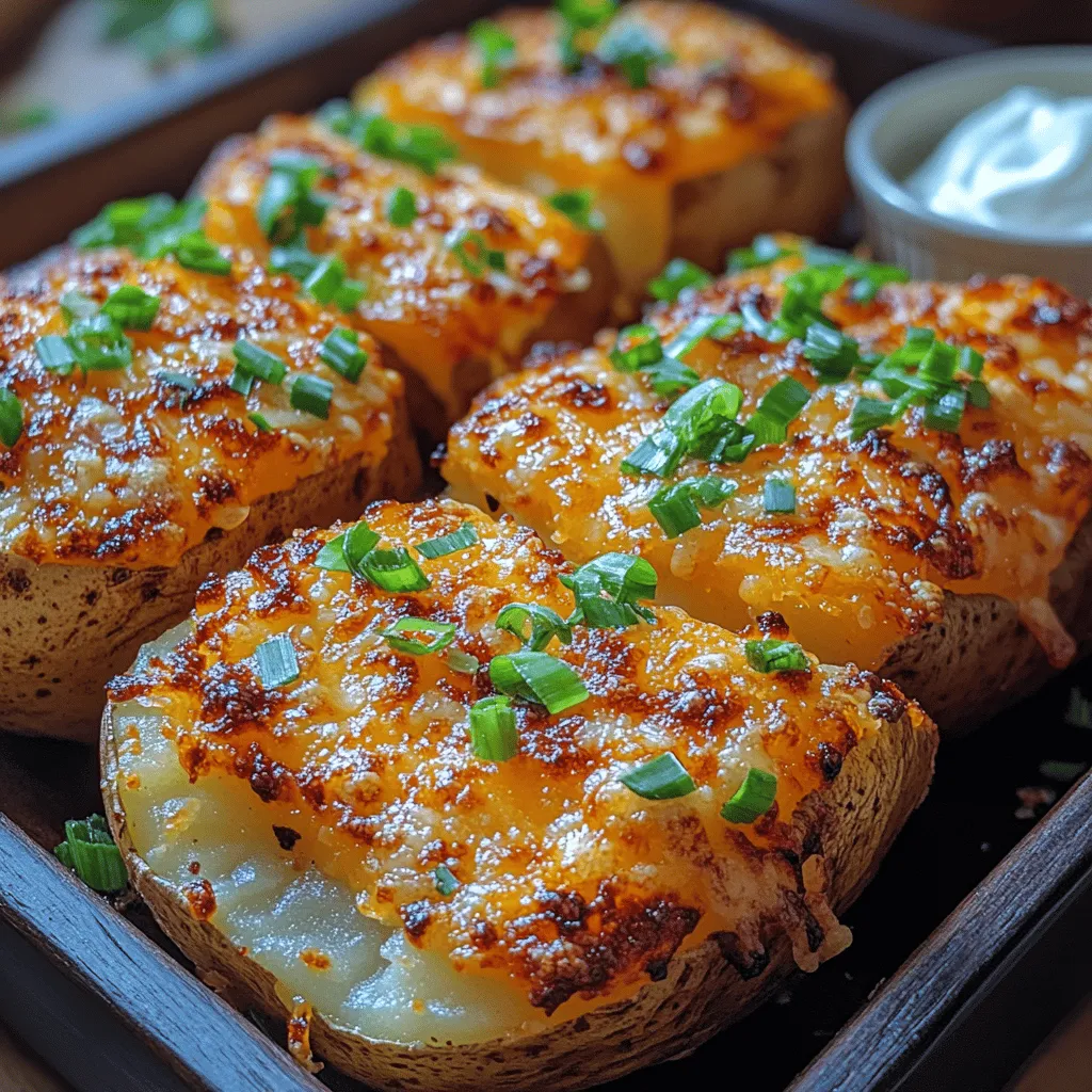 Welcome to the delightful world of crispy garlic potato skins, a dish that marries simplicity with gourmet appeal. Whether you're hosting a casual get-together, throwing a game-day party, or simply indulging in a cozy night at home, these crispy bites are sure to please. Their allure lies not only in their texture but also in their versatility—potatoes can be transformed from a humble staple into a crunchy, cheesy delight that will impress anyone who tries them. This recipe is straightforward, ensuring that even novice cooks can create a savory treat that rivals those found in the finest restaurants.