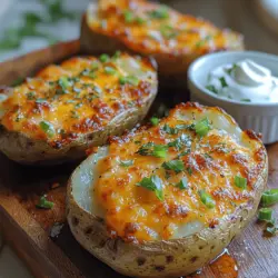 Welcome to the delightful world of crispy garlic potato skins, a dish that marries simplicity with gourmet appeal. Whether you're hosting a casual get-together, throwing a game-day party, or simply indulging in a cozy night at home, these crispy bites are sure to please. Their allure lies not only in their texture but also in their versatility—potatoes can be transformed from a humble staple into a crunchy, cheesy delight that will impress anyone who tries them. This recipe is straightforward, ensuring that even novice cooks can create a savory treat that rivals those found in the finest restaurants.