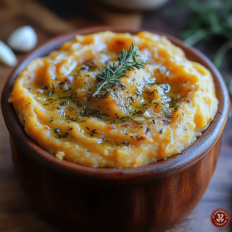 Sweet potatoes are a beloved staple in many culinary traditions, known for their natural sweetness and versatility. Among the myriad of ways to prepare them, one standout recipe is Creamy Thyme-Infused Buttery Sweet Potatoes. This dish serves as a comforting side that perfectly balances the sweet and savory, bringing a rich, creamy texture that enhances any meal. Whether served at a holiday gathering or as part of a weeknight dinner, this recipe is sure to impress with its delightful flavor profile and ease of preparation.