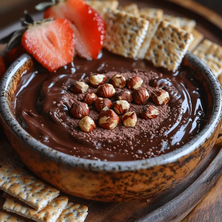 Indulgent dessert dips have become a staple at gatherings and celebrations, offering a delightful twist on traditional sweets. Whether it’s a casual get-together, a festive party, or a cozy night in, a dip can elevate the dessert experience, allowing guests to savor each bite in a more interactive way. Among the myriad of options available, the Decadent Chocolate Hazelnut Delight Dip stands out as a luxurious combination of rich chocolate and nutty hazelnuts. This dip not only captivates the palate but also caters to health-conscious individuals by incorporating nutritious ingredients like coconut milk and maple syrup, allowing for a delightful treat that doesn’t compromise on flavor or integrity.