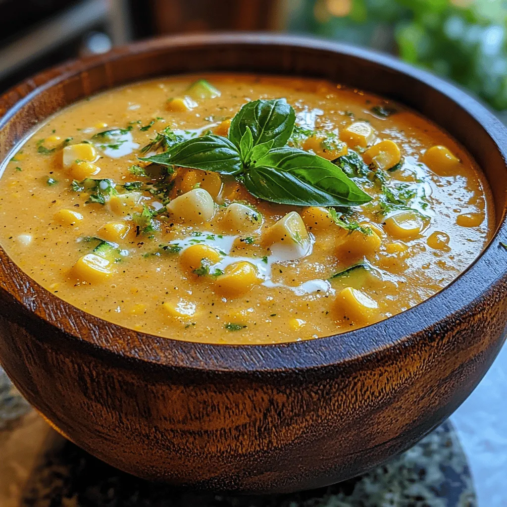 If you’re in search of a dish that blends comfort and nutrition seamlessly, look no further than Creamy Corn and Zucchini Bliss. This rich and velvety soup celebrates the sweetness of fresh corn, paired harmoniously with the lightness of zucchini. It is a delightful recipe that not only warms the heart but also nourishes the body, making it a timeless choice for any occasion.