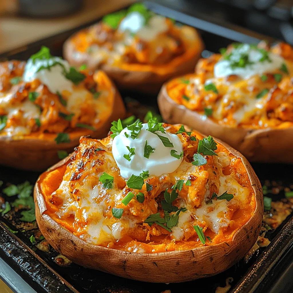 In the ever-evolving landscape of contemporary cuisine, stuffed sweet potatoes have emerged as a beloved staple. Their versatility allows for endless flavor combinations, making them a perfect canvas for both traditional and innovative fillings. Among the myriad of options, Spicy Buffalo Chicken Stuffed Sweet Potatoes stand out as a delightful blend of bold flavors and satisfying textures. This dish not only tantalizes the taste buds with its spicy kick but also packs a nutritional punch, making it a go-to choice for health-conscious food lovers.