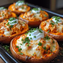 In the ever-evolving landscape of contemporary cuisine, stuffed sweet potatoes have emerged as a beloved staple. Their versatility allows for endless flavor combinations, making them a perfect canvas for both traditional and innovative fillings. Among the myriad of options, Spicy Buffalo Chicken Stuffed Sweet Potatoes stand out as a delightful blend of bold flavors and satisfying textures. This dish not only tantalizes the taste buds with its spicy kick but also packs a nutritional punch, making it a go-to choice for health-conscious food lovers.