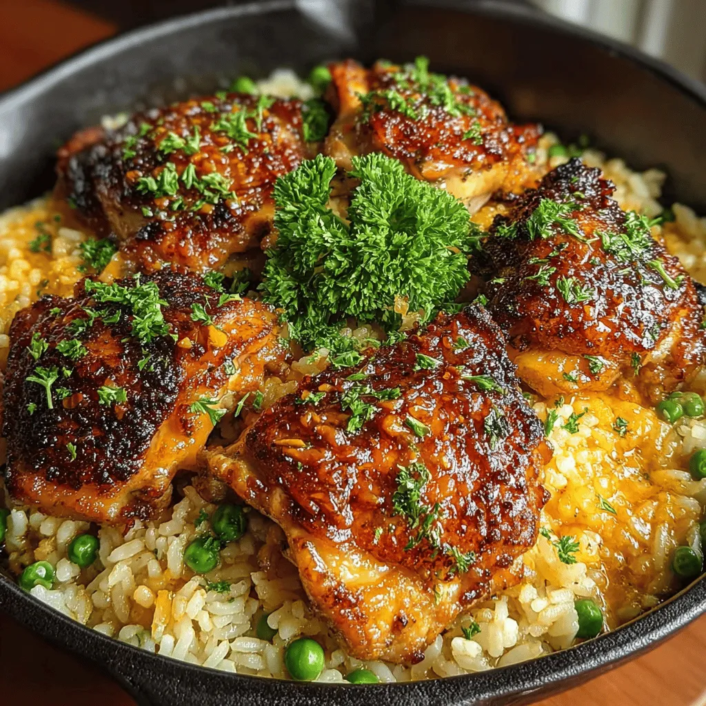 In the realm of quick and satisfying weeknight dinners, the Honey Dijon Chicken & Rice Skillet stands out as a flavorful and effortless choice. This dish not only simplifies the cooking process but also brings a unique blend of sweet and tangy flavors to your table. Imagine tender chicken thighs simmering alongside aromatic vegetables and hearty rice, all cooked in one pan for easy clean-up. It's a comforting meal that can be prepared in under 30 minutes, making it perfect for busy families or anyone looking to enjoy a delicious homemade dinner without spending hours in the kitchen.