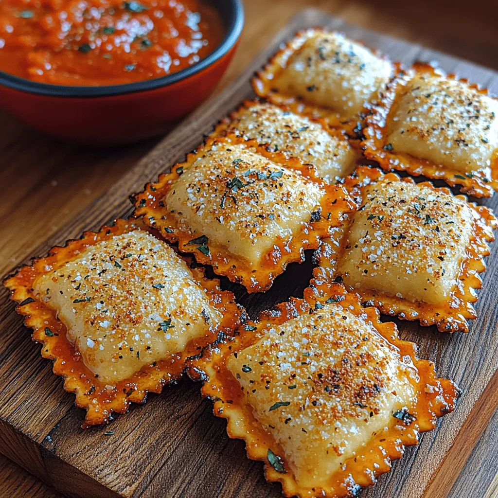 Baking crispy toasted ravioli bites is a delightful experience that culminates in a golden-brown, crunchy exterior paired with a warm, savory filling. To achieve that perfect crispness, the baking process is crucial. After placing your breaded ravioli on a baking sheet lined with parchment paper, the next step is to bake them until they reach a lovely golden hue.