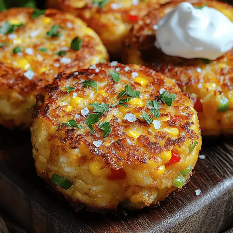 When it comes to versatile dishes that can easily transition from a quick breakfast to a satisfying snack or even a gourmet side dish, corn fritters stand out as a beloved favorite. Their golden exterior, combined with a soft and flavorful interior, makes them not only visually appealing but also a delight to the palate. Corn fritters have been embraced by many cultures around the world, each adding their unique twist to this classic dish. Whether enjoyed at a summer cookout, a cozy brunch, or as a savory appetizer, Golden Sweet Corn Fritter Cakes are sure to impress.