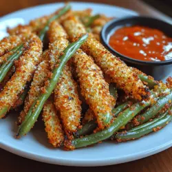 In the culinary world, the quest for healthier snacks is ever-growing, and Crunchy Parmesan Green Bean Fries emerge as a delightful solution. These green bean fries are not only a satisfying alternative to traditional potato fries but also offer a burst of flavor and a satisfying crunch that makes them an irresistible treat. Whether served as a snack, appetizer, or side dish, they promise to please even the pickiest eaters.