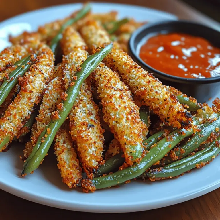 In the culinary world, the quest for healthier snacks is ever-growing, and Crunchy Parmesan Green Bean Fries emerge as a delightful solution. These green bean fries are not only a satisfying alternative to traditional potato fries but also offer a burst of flavor and a satisfying crunch that makes them an irresistible treat. Whether served as a snack, appetizer, or side dish, they promise to please even the pickiest eaters.