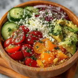 When it comes to salads, the dressing is often the unsung hero that elevates the dish from mundane to extraordinary. A well-crafted dressing can bring balance to the flavors of your salad, tying together the ingredients and enhancing their natural taste. For our Refreshing Summer Quinoa Salad, we’ll focus on a simple yet flavorful olive oil and lemon juice dressing. This combination not only adds a zesty kick but also complements the fresh vegetables and nutty quinoa perfectly.