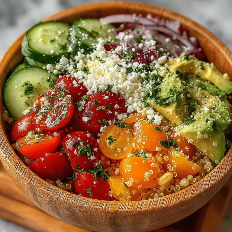 When it comes to salads, the dressing is often the unsung hero that elevates the dish from mundane to extraordinary. A well-crafted dressing can bring balance to the flavors of your salad, tying together the ingredients and enhancing their natural taste. For our Refreshing Summer Quinoa Salad, we’ll focus on a simple yet flavorful olive oil and lemon juice dressing. This combination not only adds a zesty kick but also complements the fresh vegetables and nutty quinoa perfectly.
