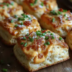 Biscuits hold a special place in the realm of comfort food, evoking feelings of warmth and nostalgia that transcend generations. Whether served alongside breakfast, as a hearty snack, or as a delightful side dish to dinner, their flaky, tender texture makes them a favorite in many households. Among the myriad variations of biscuits, the Bacon Cheddar Bliss Biscuits stand out, thanks to the irresistible combination of crispy bacon and rich cheddar cheese. This recipe not only celebrates the classic biscuit but elevates it with bold flavors that are sure to please even the most discerning palates.