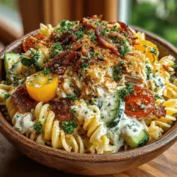 As the warm summer months approach, the appeal of refreshing and satisfying dishes becomes even more pronounced. Whether you're planning a family picnic, hosting a backyard barbecue, or simply looking for a quick and easy dinner option, Creamy Cold Chicken Bacon Ranch Pasta Salad stands out as an ideal choice. This dish captures the essence of summer gatherings with its vibrant flavors and hearty ingredients, offering a delightful combination of creamy ranch dressing, tender chicken, and crispy bacon.
