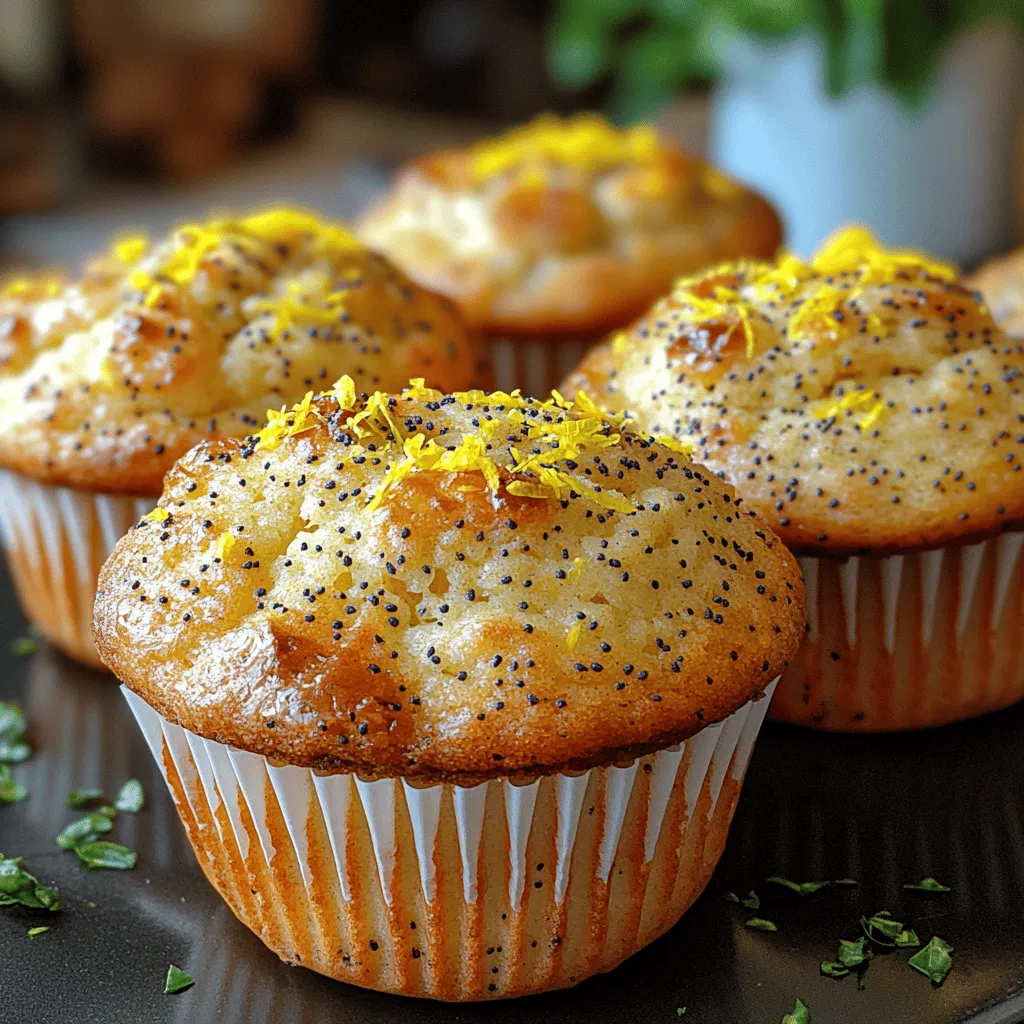 If you're searching for a delightful and refreshing breakfast option, look no further than Zesty Sunshine Lemon Poppy Seed Muffins. These muffins are a celebration of bright flavors and textures, combining the tangy zest of fresh lemons with the delightful crunch of poppy seeds. Perfectly moist and bursting with sunshine, they offer not only a delicious treat but also a boost of energy to kick-start your day.