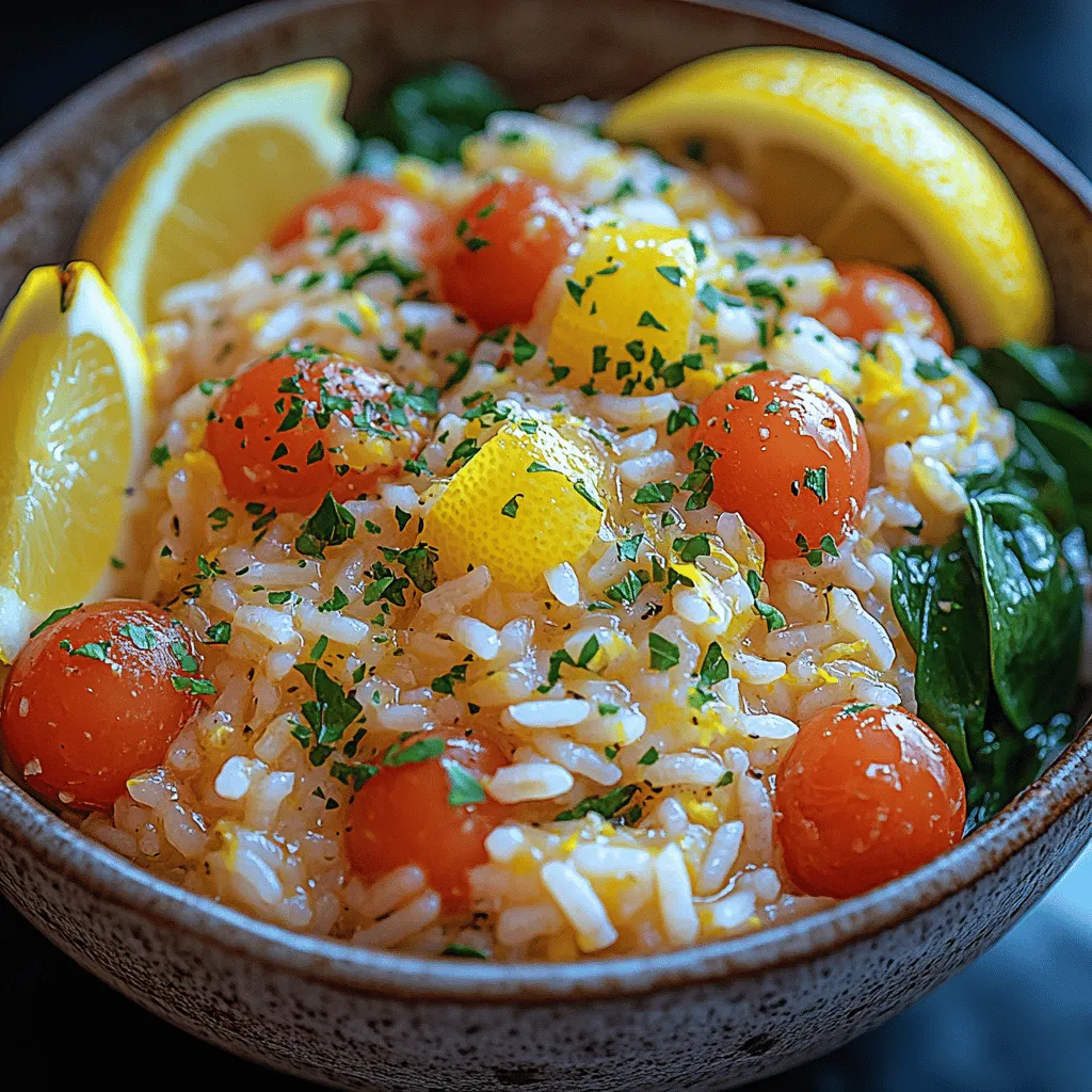 The Zesty Lemon Garlic Rice Bowl is a vibrant and flavorful dish that seamlessly combines fresh ingredients, hearty grains, and zesty flavors to create a meal perfect for any occasion. Whether you're facing a busy weeknight or hosting a casual gathering with friends, this recipe offers a delightful burst of taste and nutrition that will satisfy any palate. Its creamy texture, complemented by the bright acidity of lemon and the aromatic allure of garlic, makes it an irresistible choice that appeals to a wide array of dietary preferences, including vegetarian and dairy-free options.