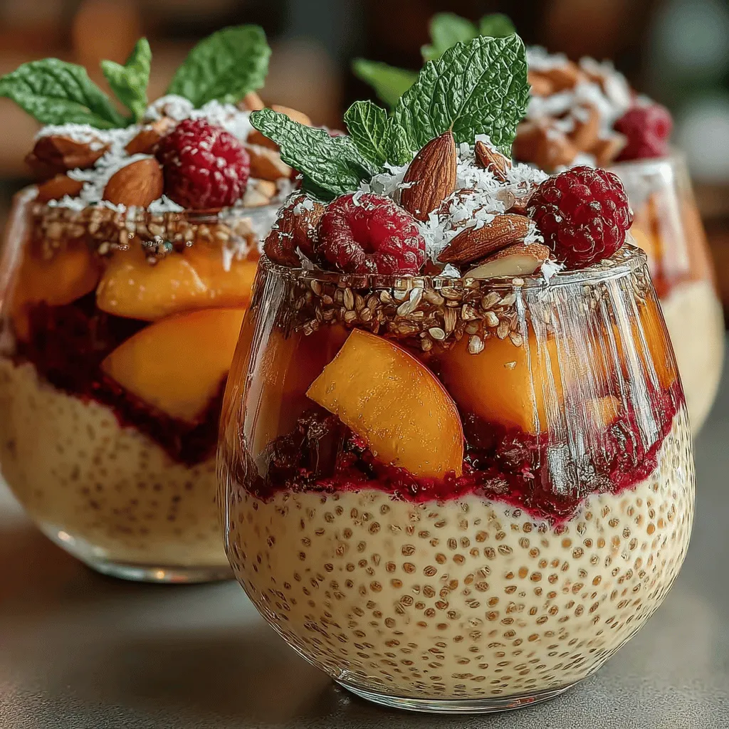 Chia pudding has surged in popularity over recent years, becoming a staple in health-conscious kitchens worldwide. This creamy, nutrient-dense delight is not just a breakfast option; it's a versatile dish that can double as a snack or a dessert, satisfying sweet cravings while providing essential nutrients. Among the myriad of flavor combinations, Peach Melba Chia Pudding stands out as a refreshing choice, brilliantly marrying the sweetness of ripe peaches with the tartness of raspberries. This recipe offers an easy and healthful way to indulge without guilt, making it an ideal treat for any time of the day.