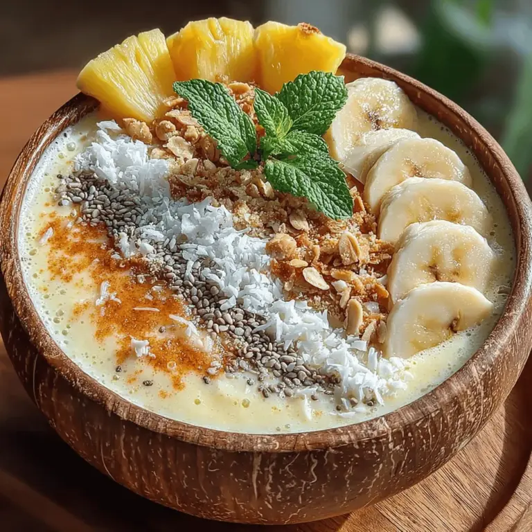 In the world of healthy eating, smoothie bowls have emerged as a vibrant and delicious trend that combines nutrition with a feast for the eyes. These thick, creamy blends are served in a bowl and topped with a variety of fresh ingredients, making them not only a nutritious meal but also an enjoyable culinary experience. The Tropical Bliss Smoothie Bowl stands out for its refreshing, tropical flavors that transport you to a sun-kissed paradise with each spoonful.