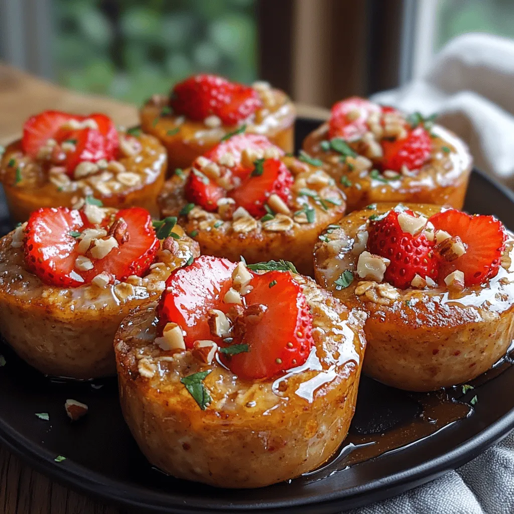 In the quest for a nutritious breakfast, Sweet Strawberry Oat Cups emerge as a delightful and healthful option. This recipe combines the wholesome goodness of oats with the vibrant flavor of fresh strawberries, creating a perfect balance of taste and nutrition. Sweet Strawberry Oat Cups not only satisfy your morning hunger but also nourish your body, making them an excellent choice for anyone aiming to start their day on a healthy note.
