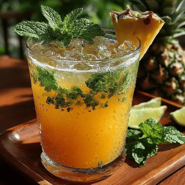 In the realm of refreshing beverages, few can rival the vibrant allure of Agua Fresca, a traditional Mexican drink that perfectly embodies the spirit of summer. This delightful concoction, which translates to "fresh water," is a staple in Mexican cuisine, celebrated for its lightness and ability to quench thirst on hot days. Among the many variations that exist, Pineapple Mint Agua Fresca stands out for its tropical sweetness and invigorating minty notes. This drink not only tantalizes the taste buds but also serves as a refreshing escape, reminiscent of sun-soaked beaches and lush green landscapes.