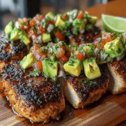 To achieve maximum flavor absorption in your Zesty Chili Lime Chicken, the marination process is key. Begin by preparing your marinade, which consists of freshly squeezed lime juice, chili powder, minced garlic, olive oil, and a pinch of salt. The acid from the lime juice not only enhances the flavor but also tenderizes the chicken.