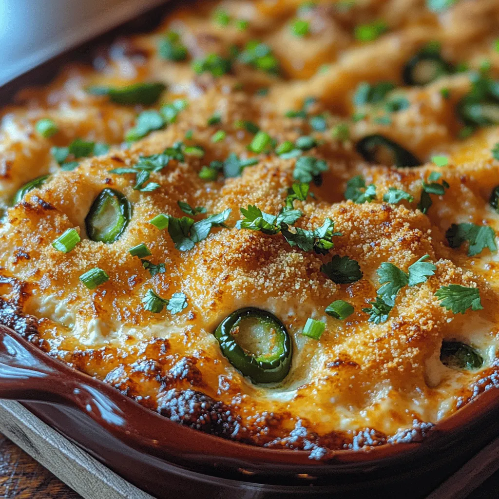 Comfort food holds a special place in our hearts, often evoking memories of warmth, togetherness, and indulgence. Among the myriad of comforting dishes, dips occupy a unique position, inviting people to gather around and share in the experience of eating. One such dip that has captured the imaginations and appetites of many is the Spicy & Silky Jalapeño Popper Dip. This dish embodies the essence of comfort food with its creamy texture, balanced heat, and cheesy goodness. Whether you’re hosting a lively game night, enjoying a relaxed family evening, or attending a casual get-together, this dip is sure to be a crowd-pleaser.