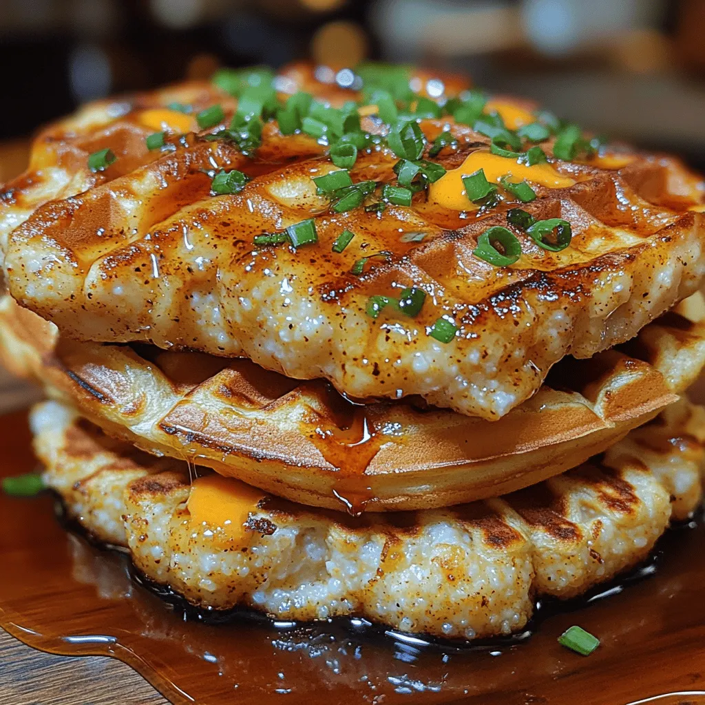 If you're on the lookout for a dish that marries the robust flavors of Cajun cuisine with the comforting textures of Southern comfort food, look no further than Cajun Chicken & Grits Waffle Stacks. This innovative recipe brings together spicy, marinated chicken, creamy grits, and golden waffles, creating a delightful meal that’s perfect for brunch or dinner. The combination of crispy waffles and savory chicken, topped with rich, cheesy grits, offers a unique culinary experience that is sure to please a crowd.
