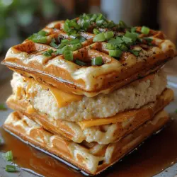 If you're on the lookout for a dish that marries the robust flavors of Cajun cuisine with the comforting textures of Southern comfort food, look no further than Cajun Chicken & Grits Waffle Stacks. This innovative recipe brings together spicy, marinated chicken, creamy grits, and golden waffles, creating a delightful meal that’s perfect for brunch or dinner. The combination of crispy waffles and savory chicken, topped with rich, cheesy grits, offers a unique culinary experience that is sure to please a crowd.