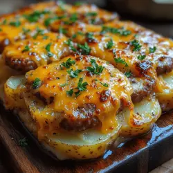 When it comes to comfort food, few dishes rival the heartwarming embrace of a well-crafted casserole. Among the myriad of options, "Creamy Sausage and Potato Bliss" stands out as a quintessential choice, combining the rich, savory flavor of Italian sausage with the creamy texture of a cheese-laden sauce and the comforting heartiness of potatoes. This dish embodies the essence of cozy family meals and is perfect for gatherings, where the aroma of baked goodness fills the room and brings loved ones together.