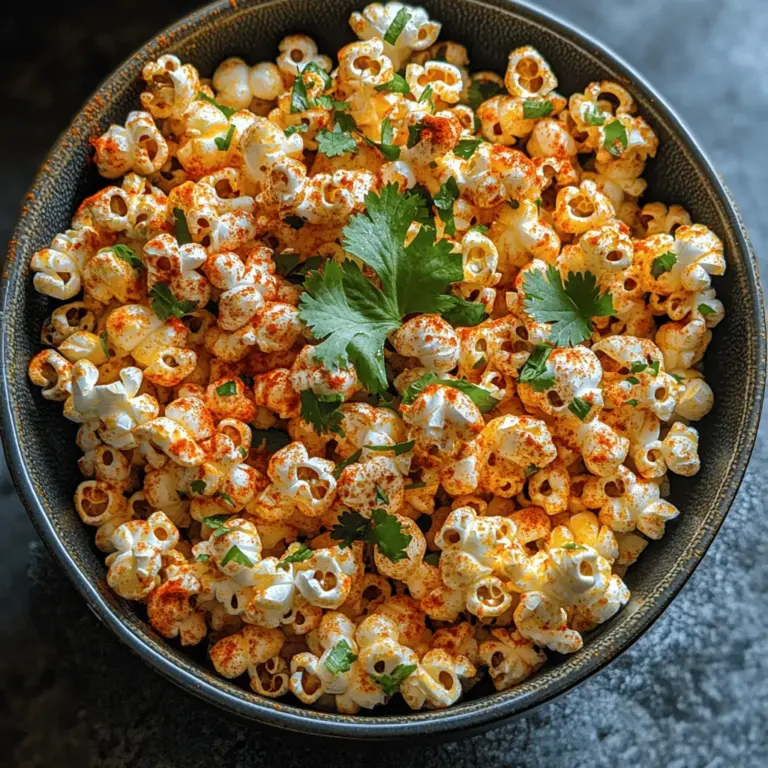 Popcorn is a beloved snack that transcends borders and cultures, transforming mundane moments into delightful ones. Among the myriad ways to enjoy this fluffy treat, Crunchy Chili Lime Popcorn stands out as a zesty and invigorating option that tantalizes the taste buds. This recipe marries the bold flavors of chili and lime, creating a snack that is both crunchy and bursting with personality. Originating from a fusion of traditional Mexican street food flavors and classic American cinema snacks, this popcorn is perfect for movie nights, casual gatherings, or simply when you crave something extraordinary.