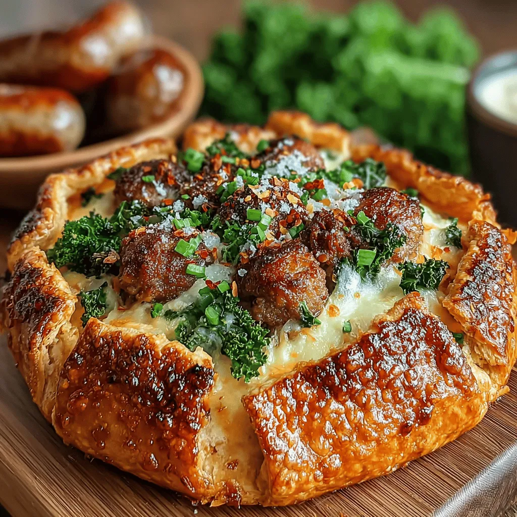 The Savory Italian Sausage and Kale Galette is a delightful culinary creation that captures the heart of Italian cuisine. This rustic dish combines a flaky pastry crust with a flavorful filling of Italian sausage, nutritious kale, and creamy cheeses, making it perfect for brunch or a cozy dinner. Not only is this galette easy to prepare, but it also showcases the vibrant flavors of its ingredients, inviting you to savor each bite. Whether you’re a seasoned cook or a beginner in the kitchen, this recipe will guide you through each step to ensure a successful and satisfying meal.