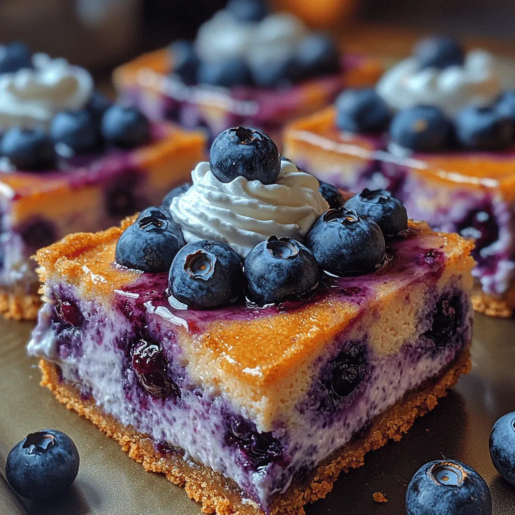 Welcome to the world of indulgent desserts where flavors come together to create a slice of heaven! Today, we’re diving into the delightful realm of Luscious Blueberry Cheesecake Bars. These bars are not just a sweet treat; they are a celebration of the vibrant taste of fresh blueberries combined with the creamy richness of cheesecake. Perfect for summer gatherings, potlucks, or a cozy night in, these cheesecake bars are sure to impress both your family and friends.