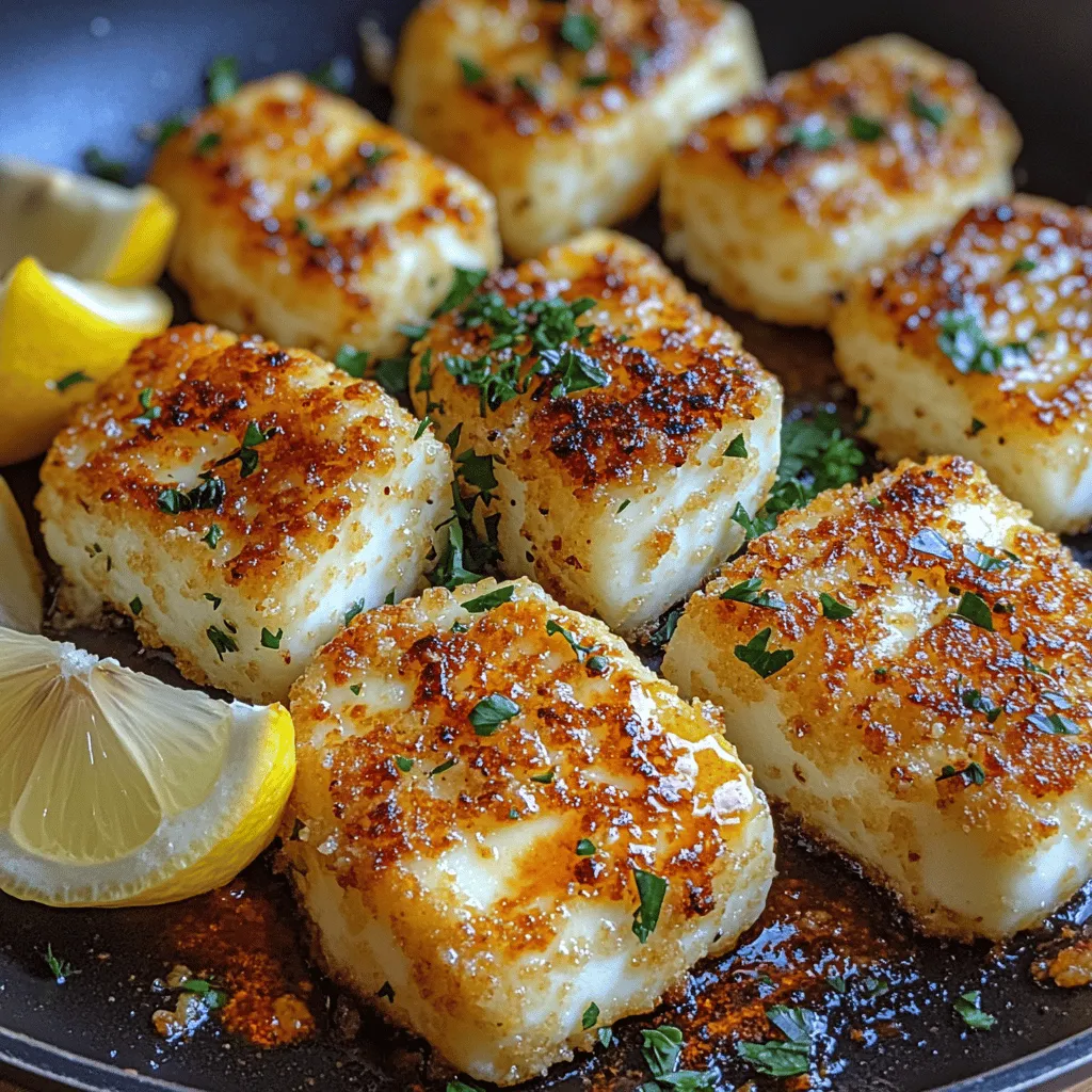 Halloumi cheese has gained immense popularity in recent years, becoming a staple in various cuisines around the globe. Originally from Cyprus, this semi-hard cheese boasts a unique texture that can withstand frying and grilling without melting. Its ability to develop a golden-brown crust while maintaining a soft and chewy interior makes it the perfect candidate for an array of delicious dishes. Among these, the <strong>Golden Crunch Panko-Crusted Halloumi</strong> stands out as a versatile appetizer or snack that is not only easy to prepare but also delivers a satisfying crunch and rich flavor.” /></p>
</p>
<h2>Detailed Instructions on Dredging and Pressing the Breadcrumbs</h2>
</p>
<p>To achieve that coveted golden crunch on your halloumi, the dredging and pressing process is crucial. Begin by setting up a dredging station: place the flour, beaten eggs, and panko breadcrumbs in separate shallow bowls. Start by taking a slice of halloumi and lightly dust it in flour, ensuring an even coating. This initial layer helps the egg adhere to the cheese.</p>
</p>
<p>Once coated in flour, dip the halloumi slice into the beaten eggs, allowing any excess to drip off. Finally, transfer the slice to the bowl of panko breadcrumbs. Here’s where the pressing comes in—gently but firmly press down on the breadcrumbs to ensure they stick well. This will create a thicker, crunchier crust once fried. Repeat this process for all the halloumi slices, making sure each piece is well-coated before setting them aside on a plate.</p>
</p>
<h2>Importance of Working in Batches to Maintain Quality</h2>
</p>
<p>When frying halloumi, it’s essential to work in batches. Overcrowding the pan can lead to uneven cooking, as the temperature of the oil can drop significantly when too many pieces are added at once. This can result in greasy, soggy halloumi instead of the crispiness we aim for. Ideally, fry three to four slices at a time, depending on the size of your frying pan. This allows for better heat distribution and ensures that each piece gets the attention it deserves.</p>
</p>
<h2>Heating the Oil</h2>
</p>
<p>Before plunging your halloumi into the oil, it’s crucial to heat it to the right temperature. The ideal oil for frying halloumi is a neutral oil with a high smoke point, such as vegetable or canola oil. Pour about an inch of oil into a large frying pan and heat over medium-high heat.</p>
</p>
<h3>Recommended Oil Temperature for Frying: How to Test It</h3>
</p>
<p>To check if the oil is hot enough, you can use a simple trick: drop a few breadcrumbs into the oil. If they sizzle and rise to the surface immediately, the oil is ready. Alternatively, use a kitchen thermometer; the oil should reach about 350°F (175°C) for optimal frying.</p>
</p>
<h3>Safety Tips for Frying in Hot Oil</h3>
</p>
<p>Frying can be hazardous, so it’s important to keep safety in mind. Always use a deep, heavy-bottomed pot or pan to minimize splatter. Avoid using water or wet utensils near the hot oil, as moisture can cause the oil to bubble and splatter. Keep a lid nearby to cover the pan in case of an emergency.</p>
</p>
<h2>Frying the Halloumi</h2>
</p>
<p>Once your oil is heated to the right temperature, it’s time to fry the halloumi. Carefully place the dredged slices into the hot oil, ensuring you don’t overcrowd the pan. Fry each side for about 2-3 minutes, or until they turn a beautiful golden-brown color.</p>
</p>
<h3>Cooking Time and Techniques for Achieving Golden-Brown Perfection</h3>
</p>
<p>The key to perfect halloumi is keeping an eye on the cooking time. As a rule of thumb, cook each side for 2-3 minutes, but don’t hesitate to adjust based on how your slices are browning. If you notice they are browning too quickly, reduce the heat slightly to ensure the cheese warms through without burning the crust.</p>
</p>
<h3>How to Avoid Overcrowding the Pan for Even Cooking</h3>
</p>
<p>Frying in batches not only helps maintain the temperature of the oil but also allows for even cooking. If you see that the oil is bubbling vigorously, it’s a good sign that the heat is right, but don’t let that tempt you to add more halloumi than the pan can handle.</p>
</p>
<h2>Draining Excess Oil</h2>
</p>
<p>After frying, it’s crucial to drain the excess oil from the halloumi to maintain that delightful crunch. Transfer the cooked slices to a plate lined with paper towels. The towels will absorb any leftover oil, preventing the halloumi from becoming soggy.</p>
</p>
<h3>Importance of Using Paper Towels to Remove Excess Oil and Maintain Crunch</h3>
</p>
<p>Let the halloumi sit on the paper towels for a minute or two, flipping them occasionally to ensure all sides are drained. This step is essential; without draining, the crispy exterior can quickly turn limp, ruining the texture you’ve worked so hard to achieve.</p>
</p>
<h2>Serving the Dish</h2>
</p>
<p>Now that your halloumi is perfectly fried and crispy, it’s time to serve! Presentation can elevate your dish, so consider garnishing with fresh parsley for a pop of color. Serve the halloumi alongside lemon wedges; a squeeze of fresh lemon juice adds a delightful brightness that complements the rich flavors of the cheese.</p>
</p>
<h3>Presentation Ideas: Garnishing with Parsley and Serving with Lemon Wedges</h3>
</p>
<p>Arrange the halloumi slices on a serving platter, drizzle with a touch of olive oil, and sprinkle with freshly chopped parsley. The contrast of the vibrant green against the golden cheese creates an appealing visual that’s sure to impress your guests.</p>
</p>
<h3>Suggestions for Pairing with Salads or Dips</h3>
</p>
<p>This dish pairs beautifully with a variety of sides. Consider serving it with a refreshing arugula salad tossed in a light vinaigrette or alongside a zesty tzatziki dip for a Mediterranean twist. Other dips like a spicy harissa or a sweet chili sauce can also elevate the flavor profile and cater to different palates.</p>
</p>
<h2>Variations and Customizations</h2>
</p>
<p>While the classic panko-crusted halloumi is delicious on its own, there are numerous ways to get creative with this recipe!</p>
</p>
<h3>Creative Ways to Modify the Recipe</h3>
</p>
<p>One way to add an extra layer of flavor is by incorporating herbs and spices into the panko mixture. Dried oregano, thyme, or even a pinch of smoked paprika can transform the dish into something uniquely yours.</p>
</p>
<h3>Using Different Cheeses for a Unique Twist</h3>
</p>
<p>If you’re feeling adventurous, try using different cheeses instead of halloumi. Paneer or feta can offer a unique taste and texture, though you may need to adjust cooking times as they behave differently when fried.</p>
</p>
<h3>Suggestions for Dipping Sauces that Complement the Dish</h3>
</p>
<p>For dipping sauces, consider a garlic aioli for a creamy contrast or a spicy sriracha mayo for those who enjoy a kick. A homemade chimichurri sauce can also add an exciting flavor profile, making this dish versatile for various cuisines.</p>
</p>
<h2>The Culinary Experience: Enjoying Golden Crunch Panko-Crusted Halloumi</h2>
</p>
<p>The allure of golden crunch panko-crusted halloumi goes beyond its appearance. The sensory experience of this dish is remarkable. Imagine biting into the crispy exterior, followed by the warm, creamy interior of the halloumi. The combination of textures and flavors creates a delightful experience that will leave you craving more.</p>
</p>
<h3>Discussing the Sensory Experience of the Dish: Aroma, Texture, and Flavor</h3>
</p>
<p>As you fry the halloumi, the enticing aroma fills your kitchen, beckoning everyone to gather around. The sound of the cheese sizzling in the hot oil adds to the excitement, promising a delectable treat. Once plated, the golden color and crunchy texture invite you to take that first bite, and the rich, savory flavor of the cheese paired with the crispy crust is simply irresistible.</p>
</p>
<h3>Ideal Occasions for Serving: Casual Gatherings, Parties, or as a Luxurious Snack</h3>
</p>
<p>This dish is perfect for a variety of occasions—casual gatherings with friends, festive parties, or even as a luxurious snack when you need a little indulgence. Its crowd-pleasing nature makes it a must-have for entertaining, and it’s easy enough to whip up on a weeknight for a satisfying meal.</p>
</p>
<h3>Encouragement to Explore the Versatility of Halloumi in Other Recipes</h3>
</p>
<p>Halloumi’s unique properties make it an excellent cheese for grilling, baking, or even adding to salads. Don’t hesitate to explore its versatility in other recipes, such as halloumi burgers or grilled halloumi skewers. The possibilities are endless, and each dish can offer a new way to enjoy this delightful cheese.</p>
</p>
<h2>Conclusion</h2>
</p>
<p>In conclusion, the Golden Crunch Panko-Crusted Halloumi is a recipe that embodies the joy of cooking with cheese. Its simplicity and deliciousness make it an excellent choice for both novice cooks and seasoned chefs alike. The process of creating this dish—from dredging to frying—is an enjoyable culinary journey that results in a delightful treat ready to impress.</p>
</p>
<p>Sharing this dish with loved ones not only brings a smile to their faces but also creates memorable moments around the dinner table. So, gather your ingredients, fire up that frying pan, and experience the joy of crafting this crowd-pleaser that’s sure to become a staple in your kitchen. Whether served as an appetizer, a side dish, or a main course, the Golden Crunch Panko-Crusted Halloumi is bound to leave everyone asking for seconds.</p>
</div>