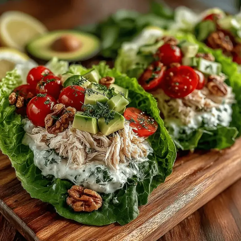 In today’s fast-paced world, finding a meal that is both nutritious and satisfying can often feel like a challenge. Enter Creamy Dill Chicken Lettuce Wraps—a delightful dish that marries convenience with health. These wraps are not only vibrant and refreshing but also packed with flavor and nutrients. They serve as an excellent choice for lunch, dinner, or even a light snack, appealing to a wide range of dietary preferences while keeping the meal light and health-focused.
