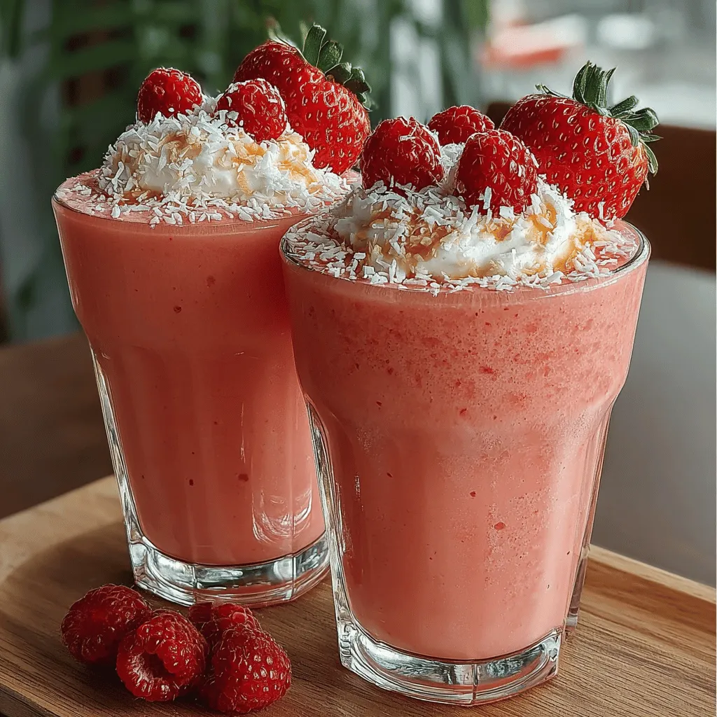 In the quest for a nutritious yet delicious treat, smoothies have found their way into the hearts and kitchens of many health-conscious individuals. These vibrant beverages serve as a convenient option for those seeking a quick meal or snack packed with essential nutrients. Among the myriad of options available, the Tropical Bliss Raspberry Coconut Smoothie stands out as a refreshing choice that captures the essence of a tropical getaway. This recipe artfully combines the tartness of raspberries with the creamy richness of coconut milk, creating a delightful drink that transports you to sun-drenched beaches with each sip.