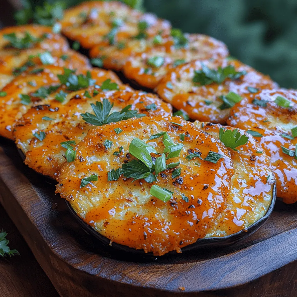 In the realm of plant-based cuisine, eggplant stands out as a versatile and beloved ingredient. This unique vegetable, with its rich flavor and meaty texture, can be transformed into a myriad of delightful dishes. One such creation that has gained popularity among both vegetarians and vegans is the Crispy Buffalo Eggplant Slices. These slices offer a perfect balance of crunch and flavor, making them an ideal appetizer or a spicy side dish that can satisfy even the most discerning palates.