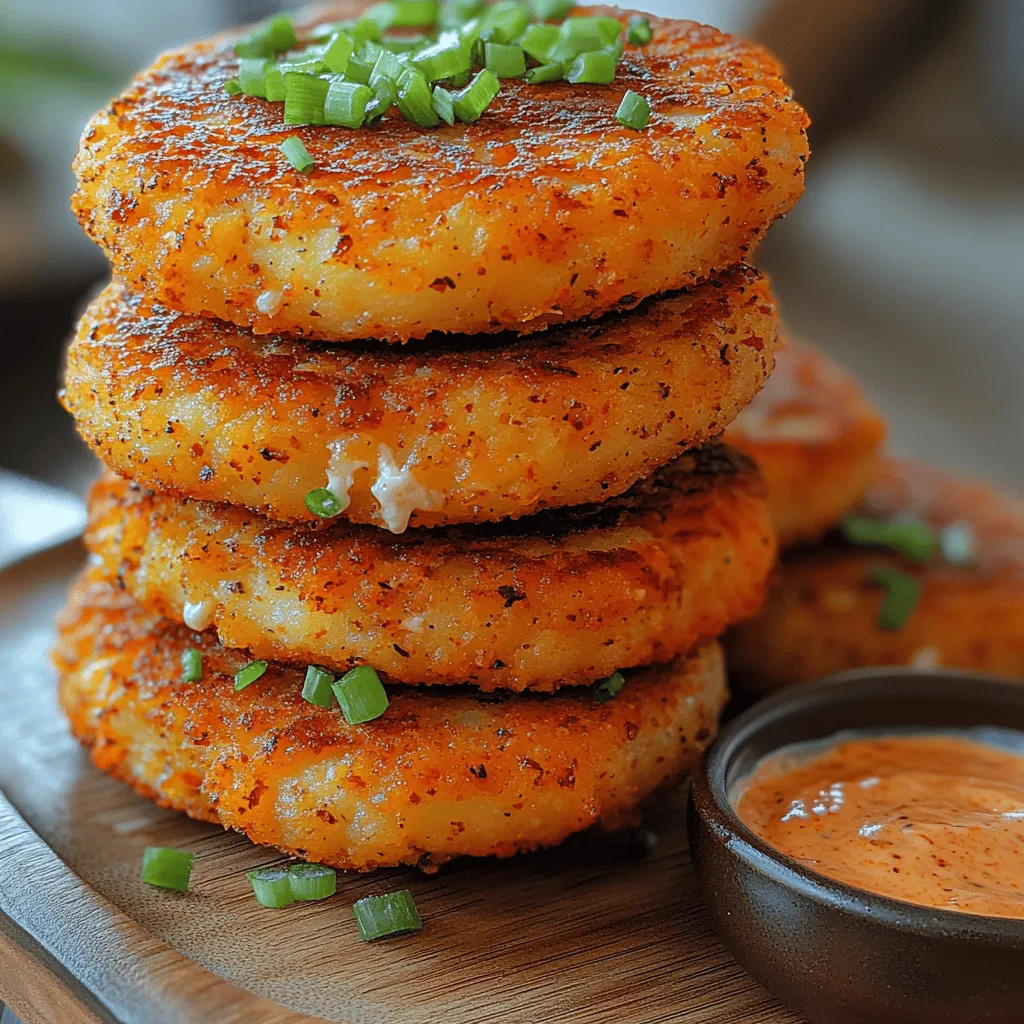 Crispy Pepper Jack Potato Cakes are a delightful twist on traditional potato cakes, bringing together the comforting essence of mashed potatoes with the zesty kick of pepper jack cheese. This recipe serves as both a hearty side dish and a satisfying snack, making it a versatile addition to any meal. Whether you're hosting a family gathering or simply craving a tasty treat, these potato cakes promise to impress with their golden, crispy exterior and cheesy, flavorful interior.