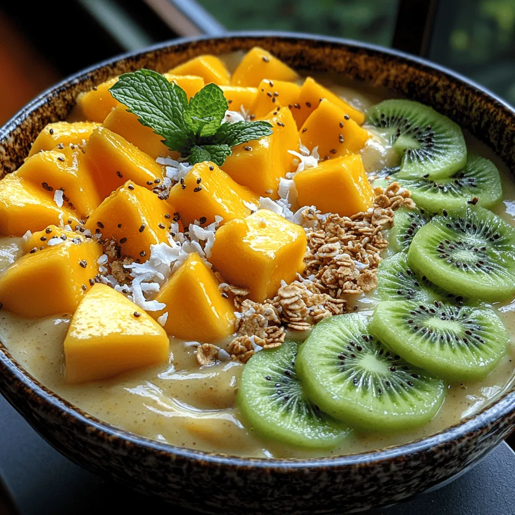 Smoothie bowls have emerged as a delicious and visually appealing health trend that captivates the taste buds while packing a nutritional punch. These vibrant bowls are not just a feast for the eyes; they provide a wholesome way to incorporate various fruits, vegetables, and superfoods into your diet. Among the myriad of options available, the Tropical Bliss Smoothie Bowl stands out with its delightful combination of flavor and health benefits, making it a perfect choice for breakfast or an energizing snack.
