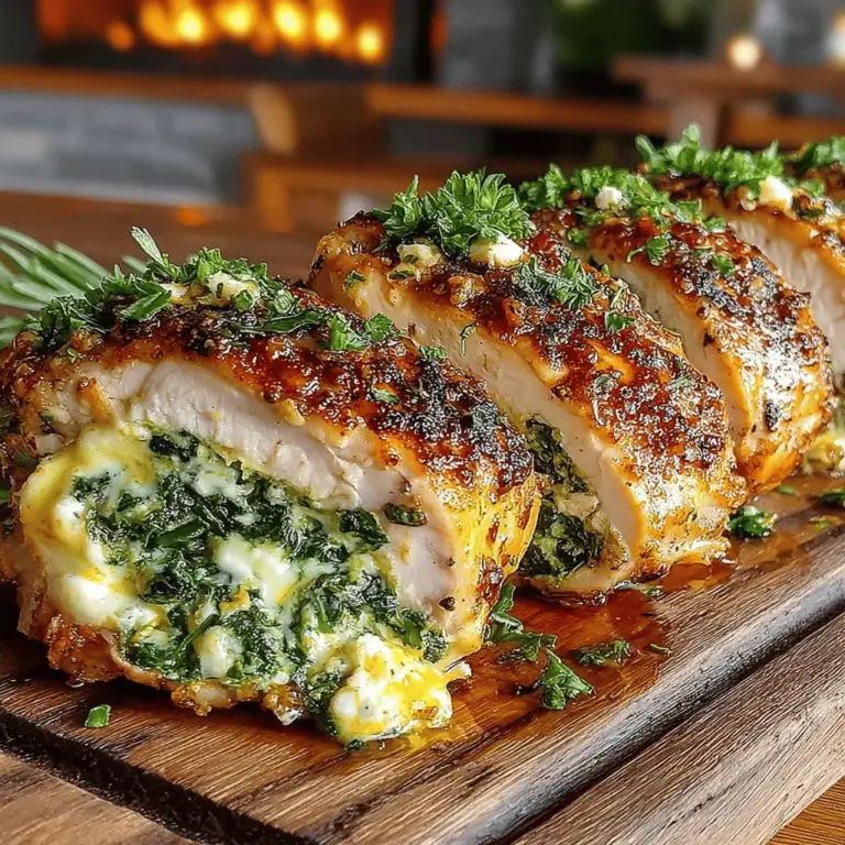 To create the perfect Savory Spinach and Feta Stuffed Chicken, it’s crucial to select the right ingredients. Each component plays a vital role in achieving the desired flavor and texture.