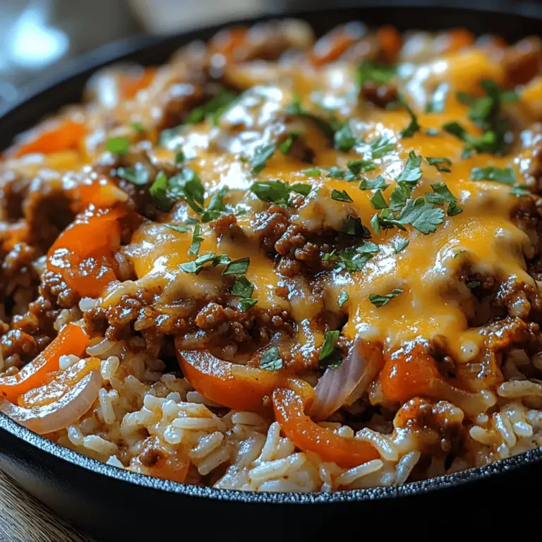 Comfort food has a unique way of bringing people together. It evokes memories of family gatherings, cozy evenings, and the warmth of home-cooked meals. Among the myriad of dishes that embody this comforting genre, the Cheesy Ground Beef and Rice Skillet stands out as a quick, nourishing meal perfect for busy families. This one-pot recipe combines the heartiness of ground beef, the satisfying texture of rice, and the indulgence of melted cheese, making it a favorite for both adults and children alike.