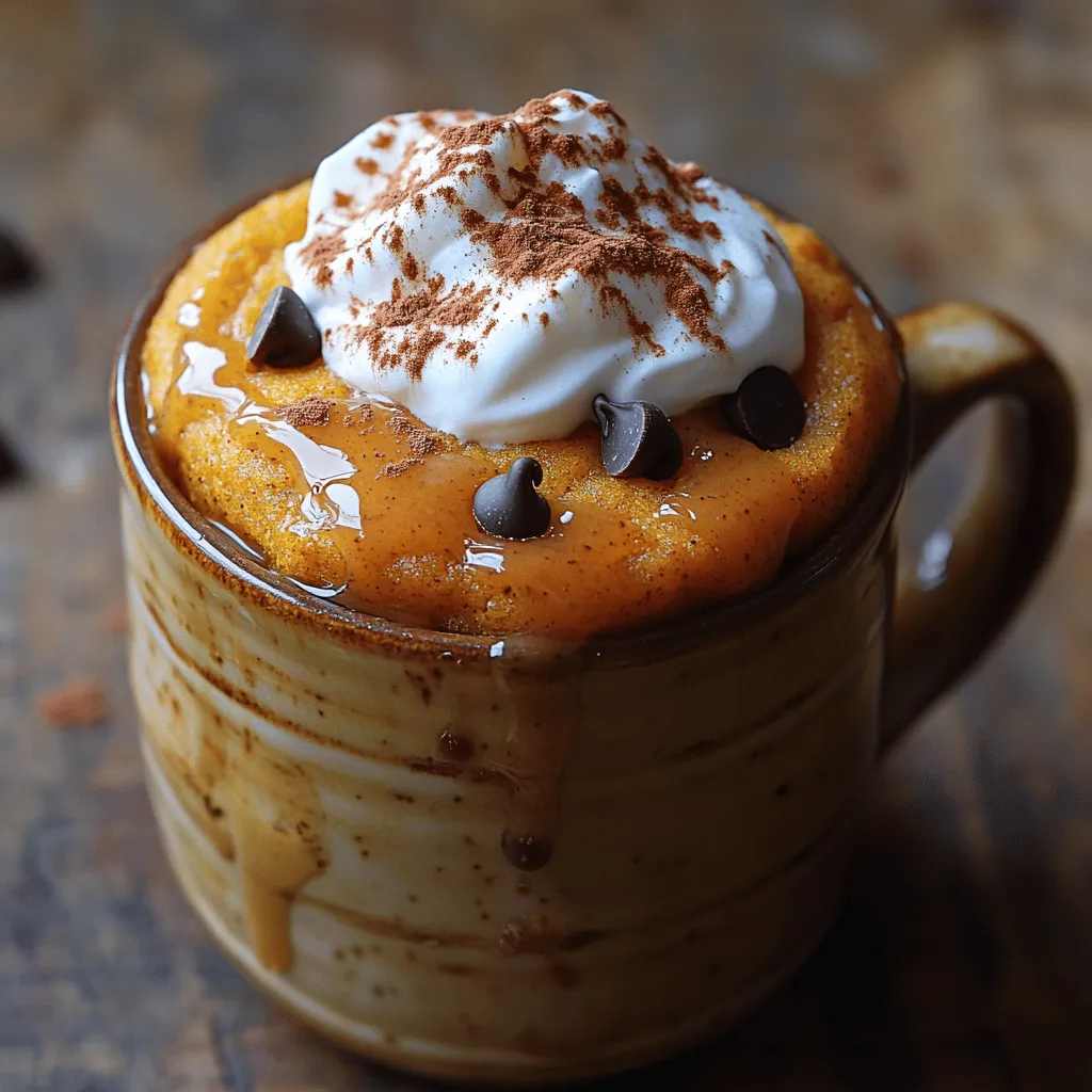 Enhancing the flavor profile of your Fluffy Pumpkin Spice Mug Cake can elevate your dessert experience to new heights. Here are some delightful topping suggestions that will complement the warm spices and creamy pumpkin flavor:
