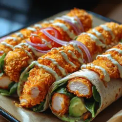 Crispy Chicken Avocado Wraps Recipe