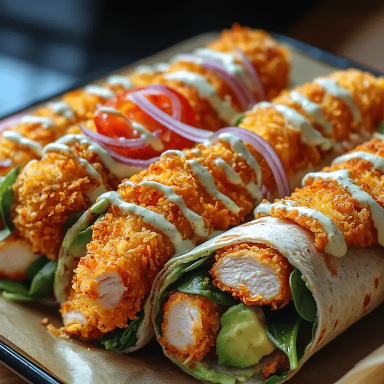 In the world of wraps, few combinations are as satisfying and nutritious as crispy chicken and fresh avocado. Crispy Chicken Avocado Wraps offer a delightful crunch complemented by creamy avocado and vibrant vegetables, making them an irresistible option for any meal. This innovative dish not only pleases the palate but also serves as a well-rounded source of nutrients, ideal for a quick lunch, a satisfying dinner, or even a picnic on the go. With the right techniques and a few simple steps, you can create a meal that’s both enjoyable and nourishing.