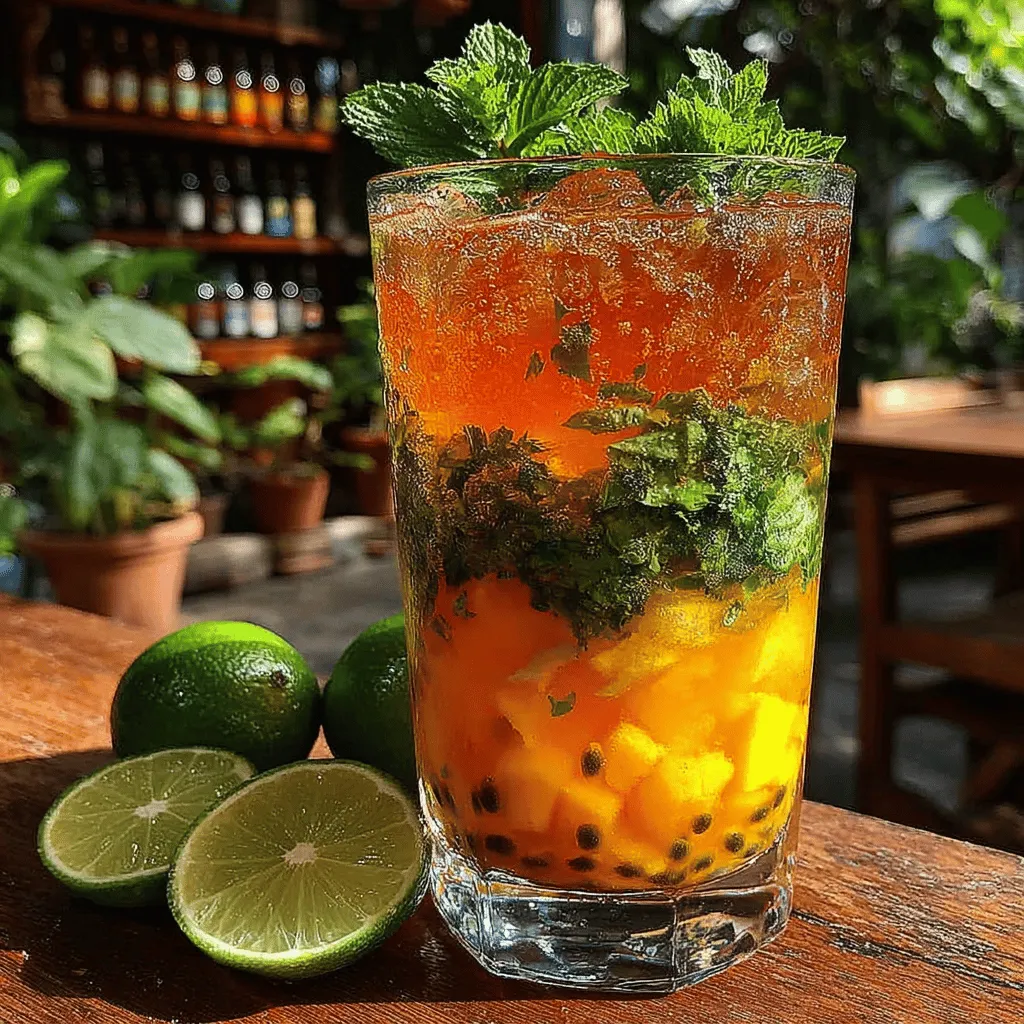 As the temperatures rise and the sun shines brightly, nothing beats the refreshing allure of iced tea. This beloved beverage has become a staple during the warm seasons, offering a delightful way to cool down while enjoying a myriad of flavors. Whether enjoyed at a backyard barbecue, a picnic in the park, or simply sipped on the porch, iced tea is synonymous with relaxation and enjoyment. Today, we’ll introduce you to a unique twist on this classic drink: Tropical Mango Passionfruit Iced Tea. This vibrant concoction not only quenches your thirst but also transports your taste buds straight to a sun-soaked paradise with its bright flavors and tropical ingredients.