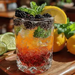 As the sun shines brighter and the days grow longer, nothing quite compares to the refreshing taste of a well-crafted summer drink. Enter the Sparkling Blackberry Lemon Spritz, a vibrant concoction that perfectly encapsulates the essence of summer. This delightful beverage is not only visually stunning with its deep purple hue but also incredibly refreshing, making it an ideal choice for gatherings, picnics, or simply enjoying a moment of relaxation at home.
